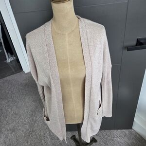 Dynamite Light Pink Open-Front Cardigan